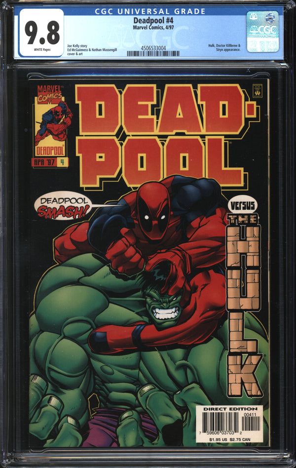 Deadpool (1997) # 4 CGC 9.8 NM/MT