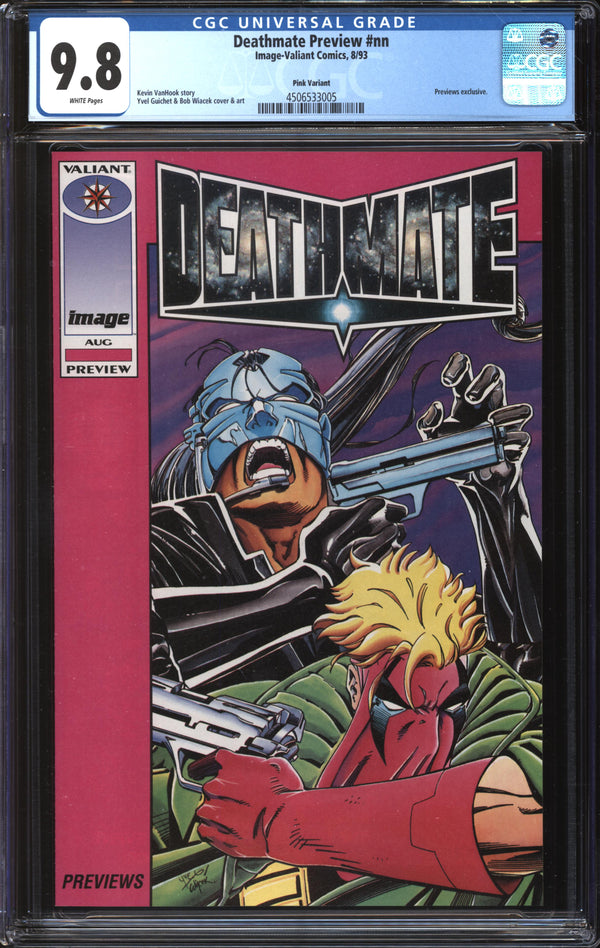 Deathmate Preview (1993) #1 Pink Variant CGC 9.8 NM/MT