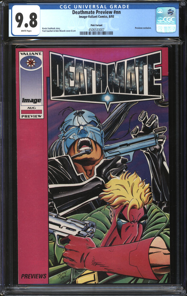 Deathmate Preview (1993) #1 Pink Variant CGC 9.8 NM/MT