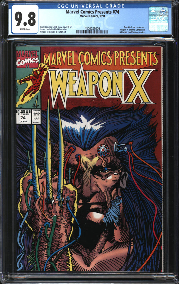 Marvel Comics Presents (1988) #74 CGC 9.8 NM/MT