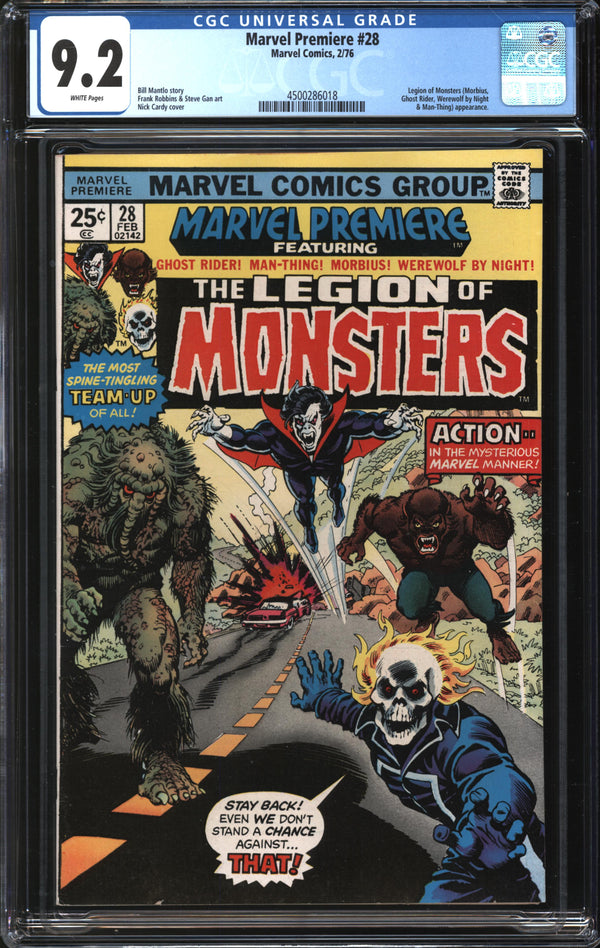 Marvel Premiere (1972) #28 CGC 9.2 NM-