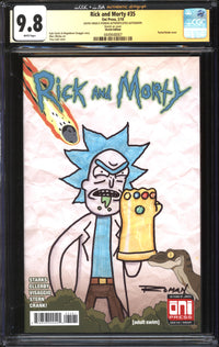 Rick And Morty (2015) #35 Sketch Edition CGC x JSA Signature Series 9.8 NM/MT Signed David Angelo Roman