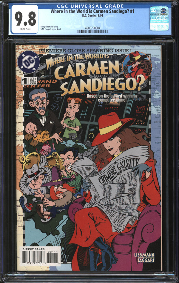 Where In The World Is Carmen Sandiego? (1996) #1 CGC 9.8 NM/MT