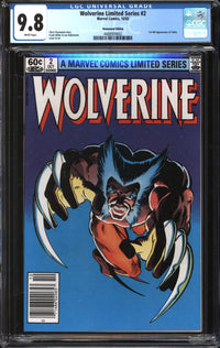 Wolverine Limited Series (1982) #2 Newsstand Edition CGC 9.8 NM/MT