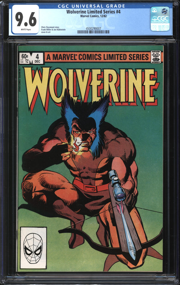 Wolverine Limited Series (1982) #4 CGC 9.6 NM+