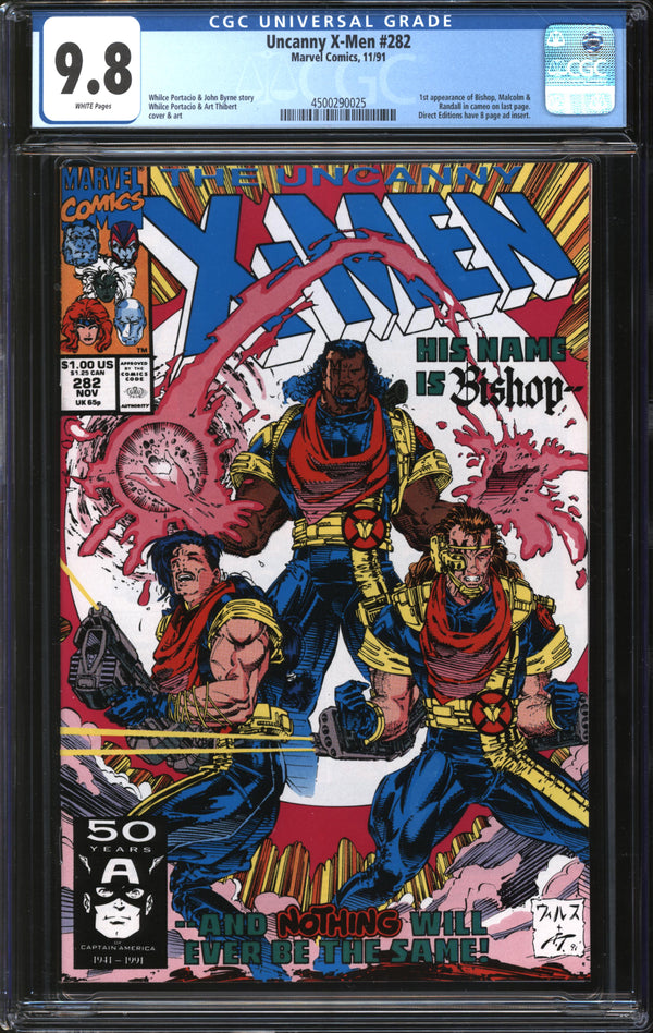 Uncanny X-Men (1981) #282 CGC 9.8 NM/MT