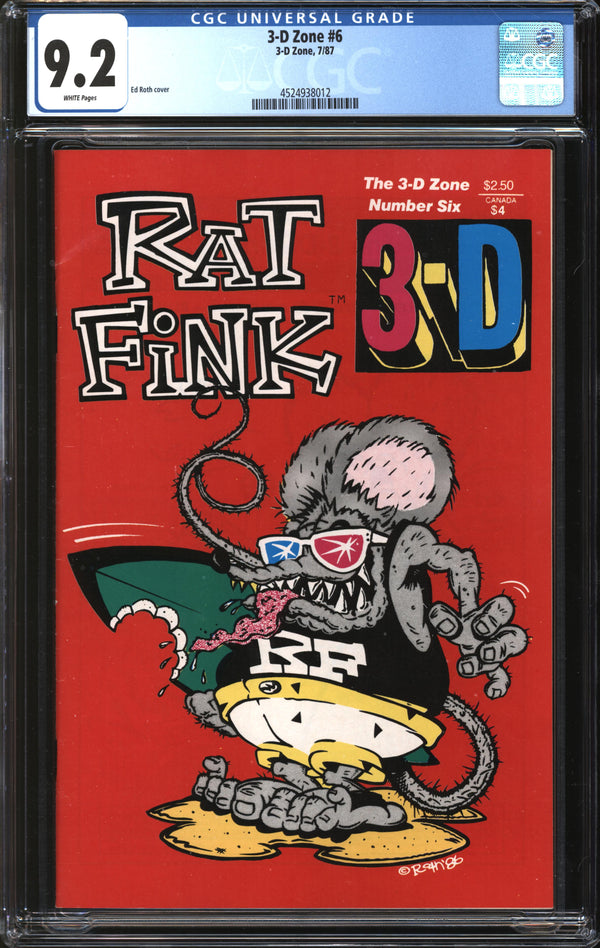 3-D Zone (1987) #6 CGC 9.2 NM-