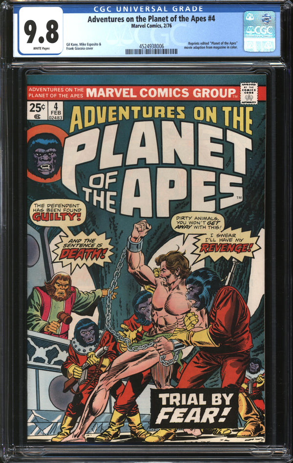 Adventures On The Planet Of The Apes (1975) #3 CGC 9.8 NM/MT