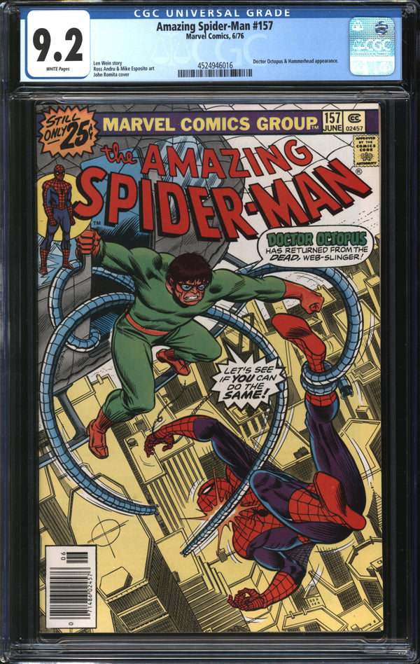 Amazing Spider-Man (1963) #157 CGC 9.2 NM-