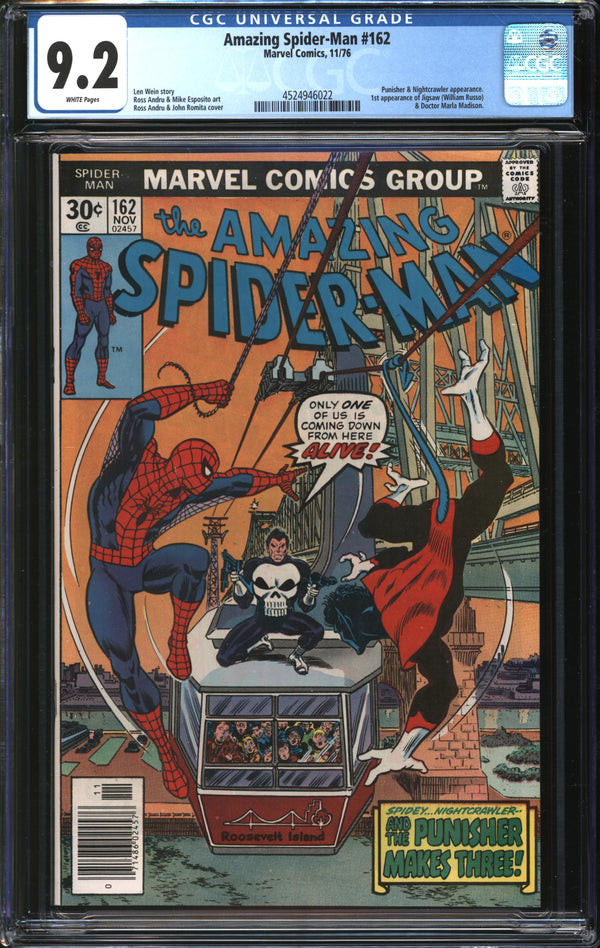 Amazing Spider-Man (1963) #162 CGC 9.2 NM-