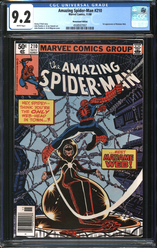 Amazing Spider-Man (1963) #210 Newsstand Edition CGC 9.2 NM-