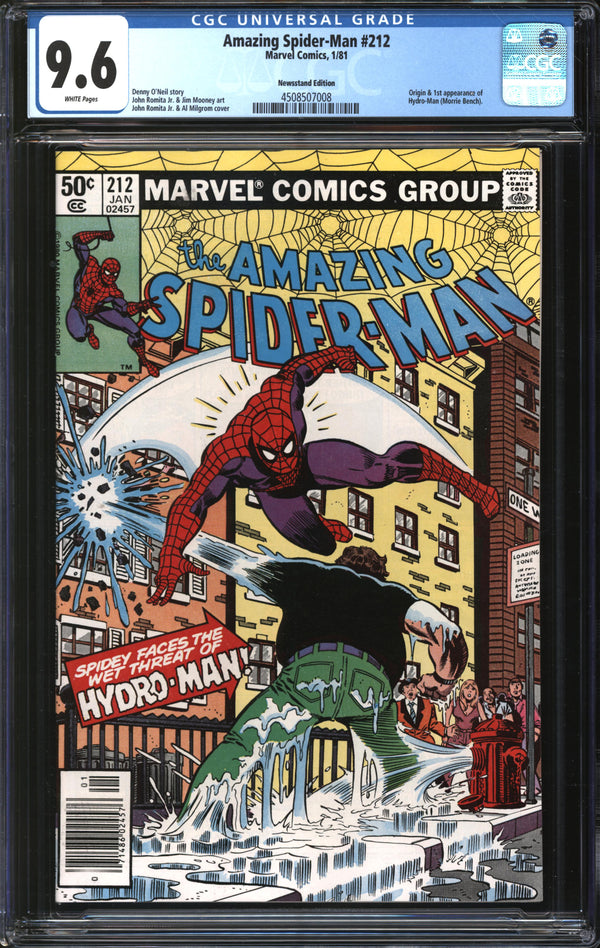 Amazing Spider-Man (1963) #212 Newsstand Edition CGC 9.6 NM+