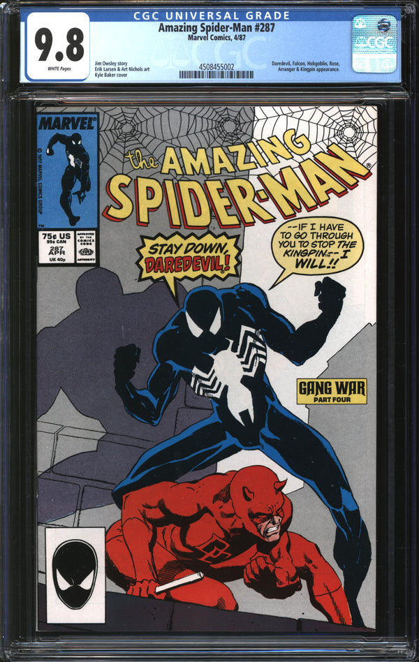 Amazing Spider-Man (1963) #287 CGC 9.8 NM/MT