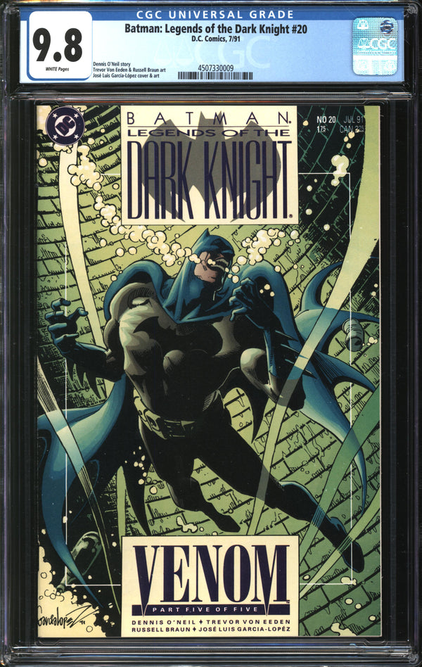 Batman: Legends Of The Dark Knight (1989) #20 CGC 9.8 NM/MT