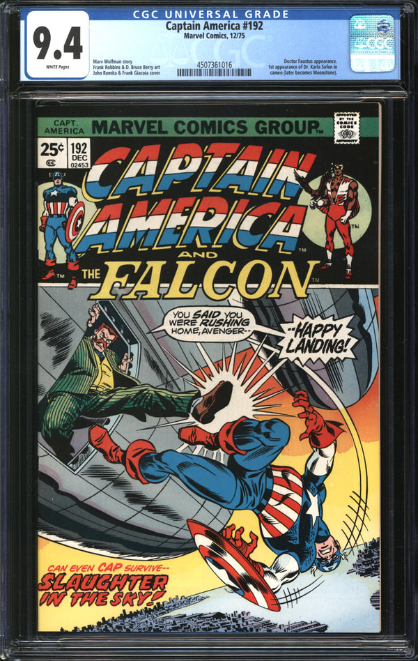 Captain America (1968) #192 CGC 9.4 NM