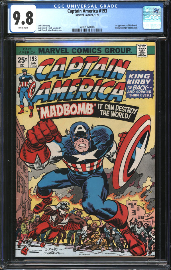 Captain America (1968) #193 CGC 9.8 NM/MT