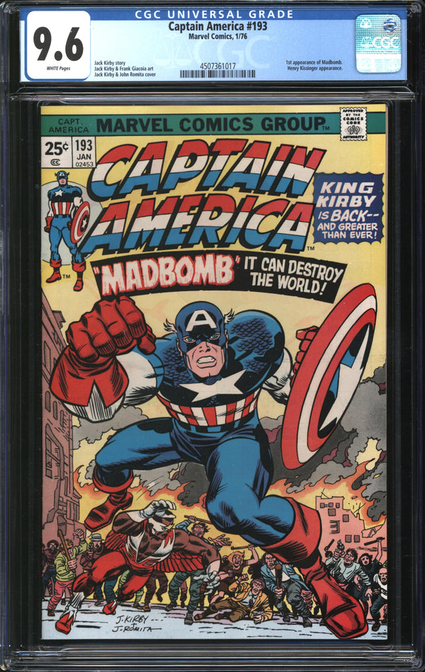 Captain America (1968) #193 CGC 9.6 NM+