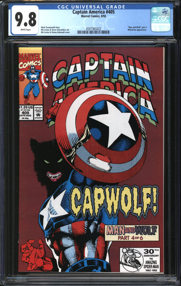 Captain America (1968) #405 CGC 9.8 NM/MT