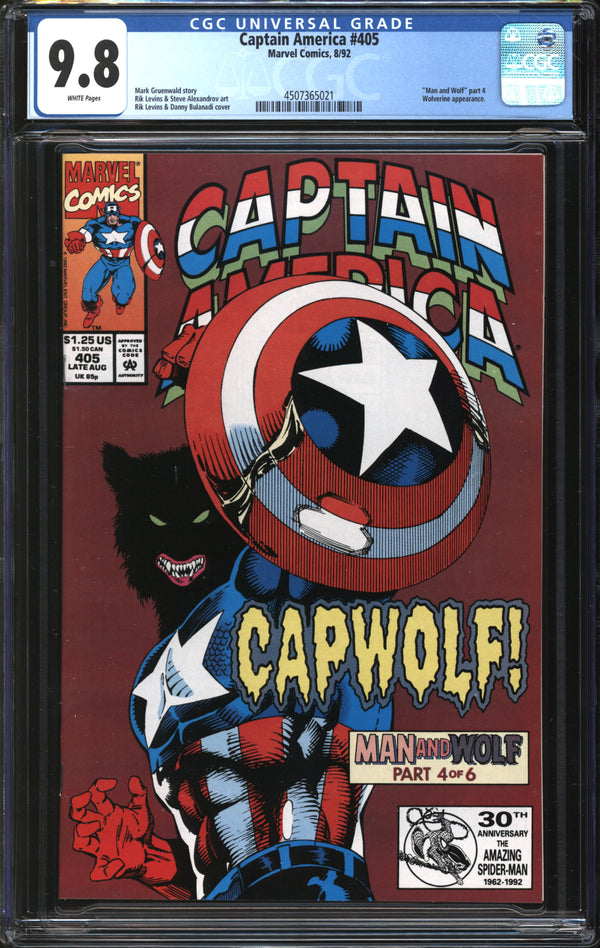 Captain America (1968) #405 CGC 9.8 NM/MT