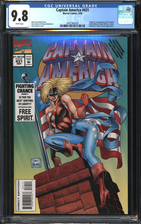 Captain America (1968) #431 CGC 9.8 NM/MT