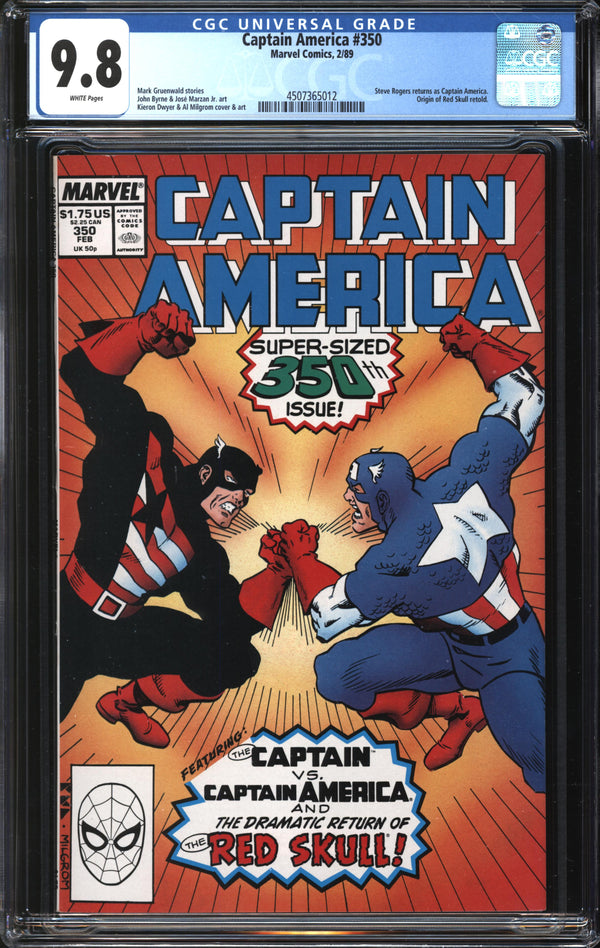 Captain America (1968) #350 CGC 9.8 NM/MT