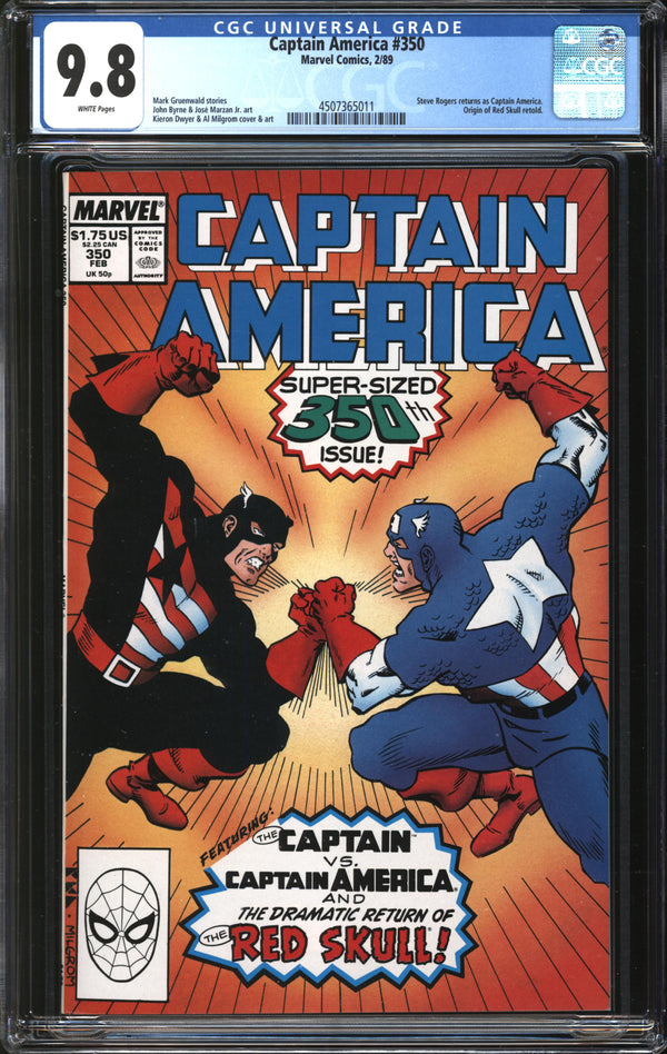 Captain America (1968) #350 CGC 9.8 NM/MT