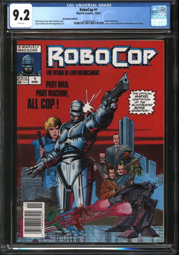 RoboCop (1987) #1 Newsstand Edition CGC 9.2 NM-