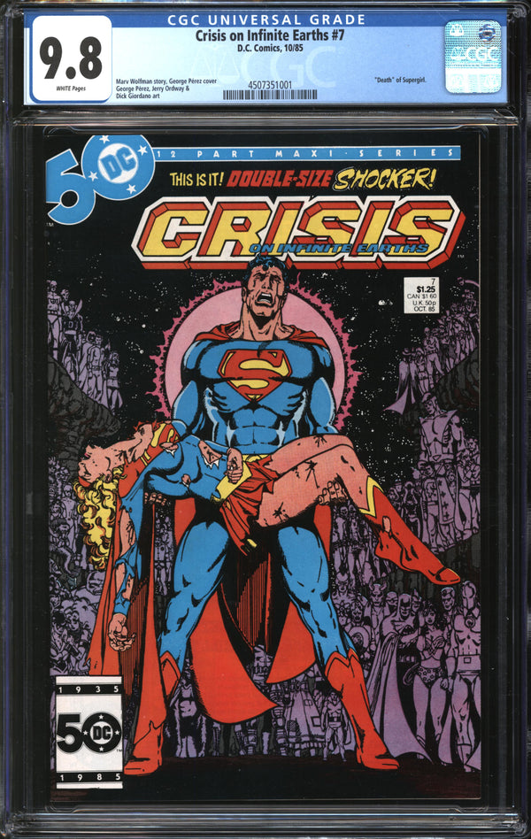 Crisis On Infinite Earths (1985) # 7 CGC 9.8 NM/MT