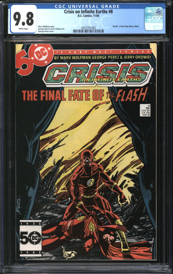 Crisis On Infinite Earths (1985) # 8 CGC 9.8 NM/MT