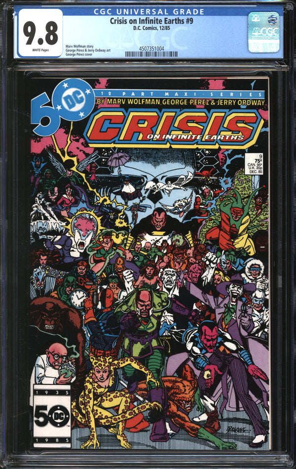 Crisis On Infinite Earths (1985) # 9 CGC 9.8 NM/MT