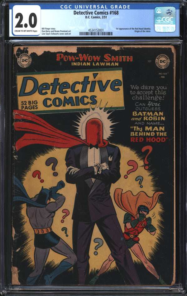 Detective Comics (1937) #168 CGC 2.0 GD