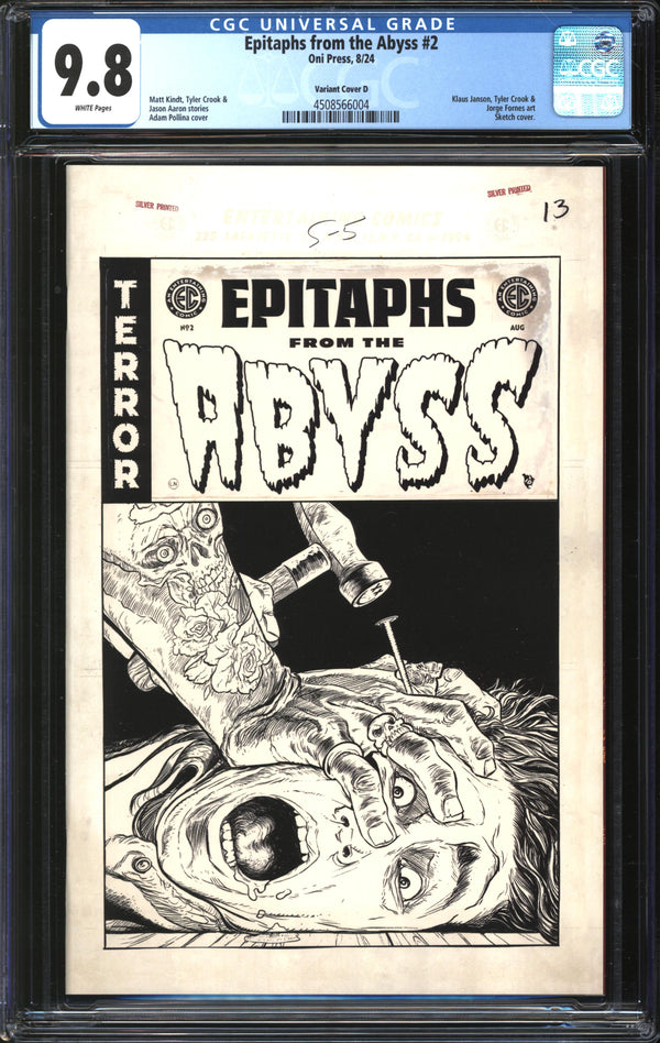 Epitaphs From The Abyss (2024) #2 Variant Cover D CGC 9.8 NM/MT