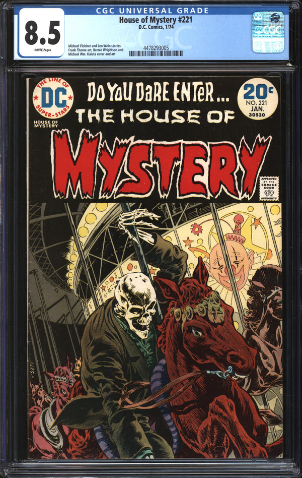 House Of Mystery (1952) #221 CGC 8.5 VF+