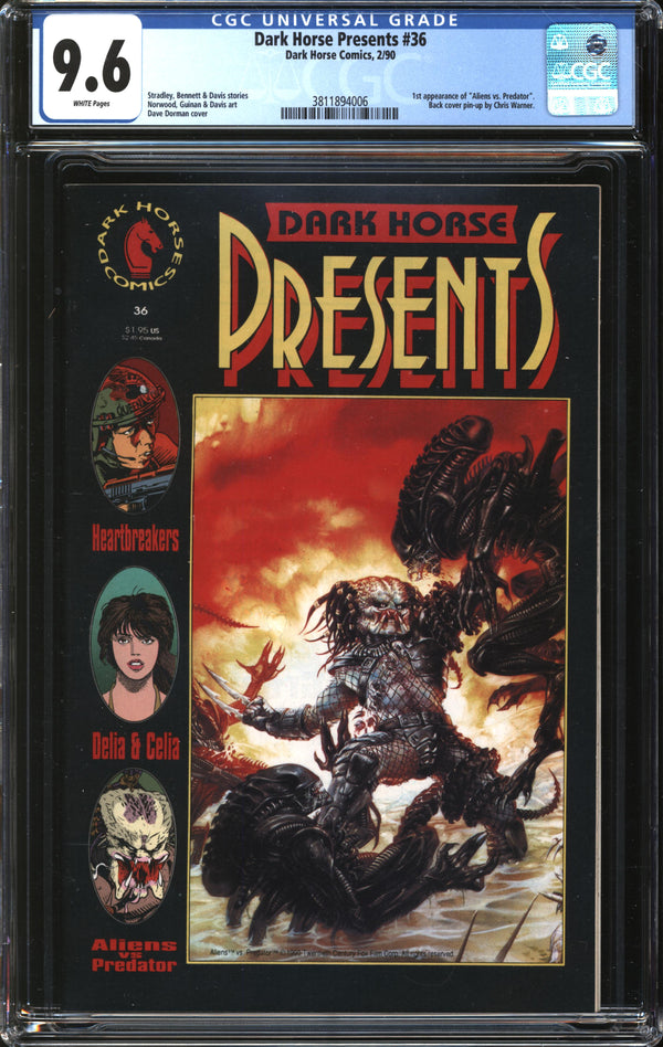 Dark Horse Presents (1986) #36 CGC 9.6 NM+