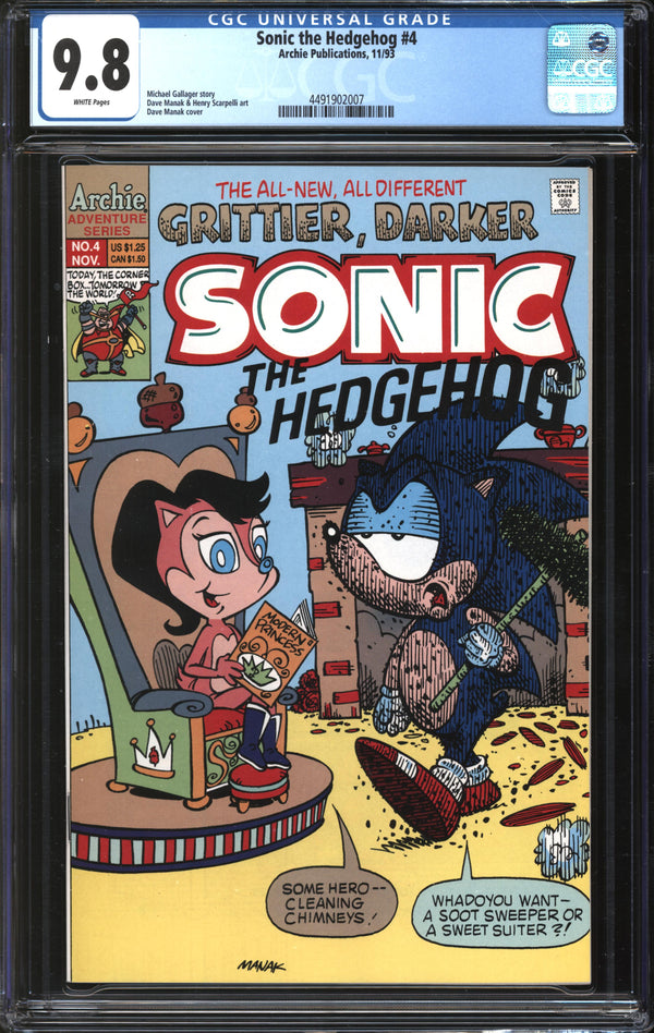 Sonic The Hedgehog (1993) #  4 CGC 9.8 NM/MT