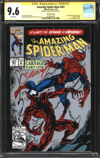 Amazing Spider-Man (1963) #361 Second Printing CGC Signature Series 9.6 NM+ Signed Mark Bagley