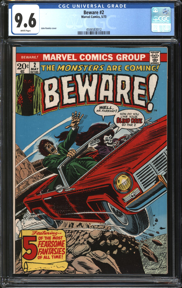 Beware (1973) #2 CGC 9.6 NM+