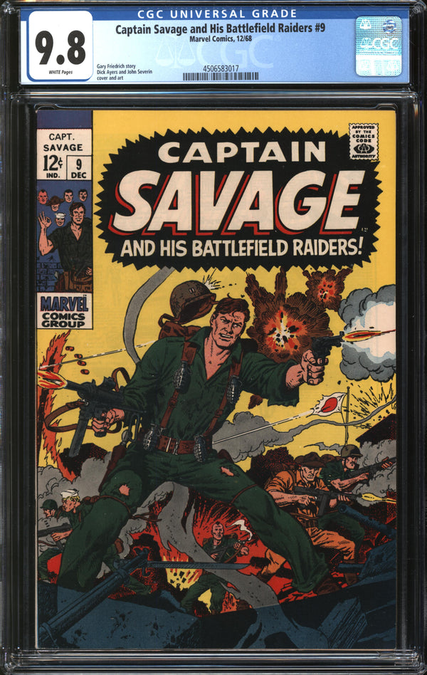 Captain Savage And His Leatherneck Raiders (1968) #9 CGC 9.8 NM/MT