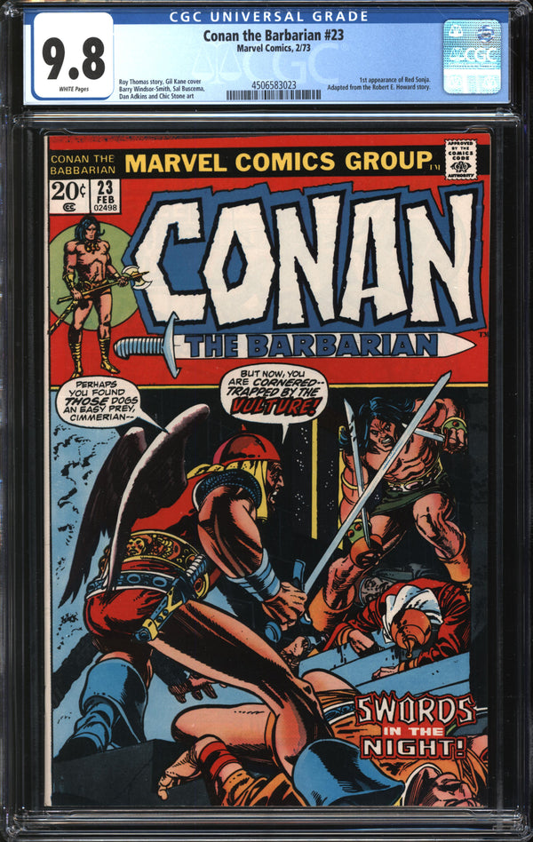 Conan The Barbarian (1970) # 23 CGC 9.8 NM/MT