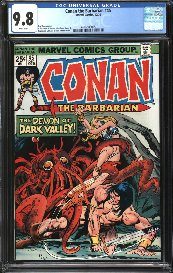 Conan The Barbarian (1970) # 45 CGC 9.8 NM/MT