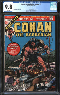 Conan The Barbarian Annual (1973) #1 CGC 9.8 NM/MT