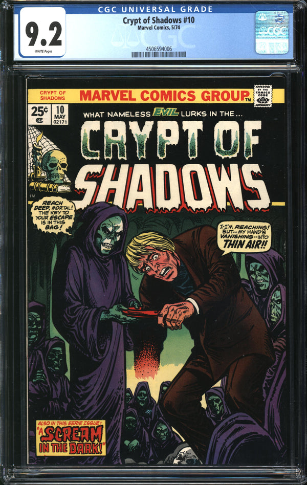 Crypt Of Shadows (1973) #10 CGC 9.2 NM-