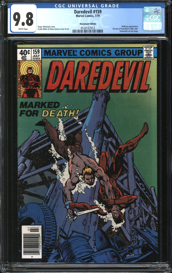 Daredevil (1964) #159 Newsstand Edition CGC 9.8 NM/MT