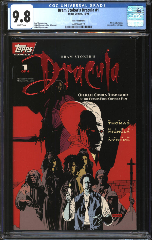 Bram Stoker's Dracula (1992) #1 Red Foil Edition CGC 9.8 NM/MT