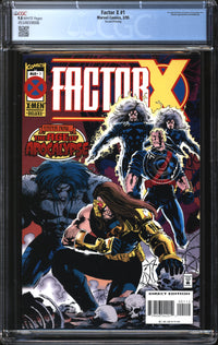 Factor X (1995) #1 Second Printing CGC 9.8 NM/MT