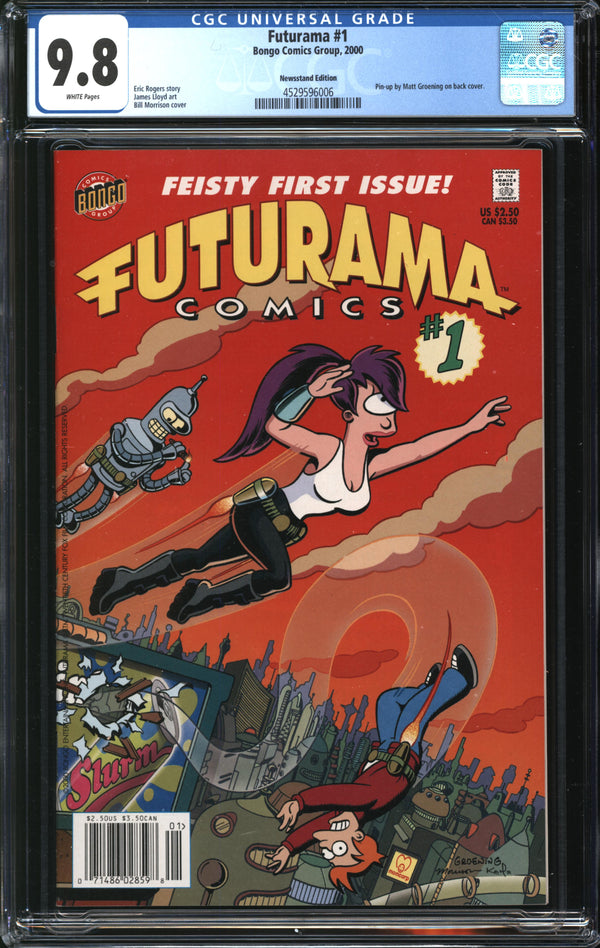 Futurama (2000) # 1 Newsstand Edition CGC 9.8 NM/MT