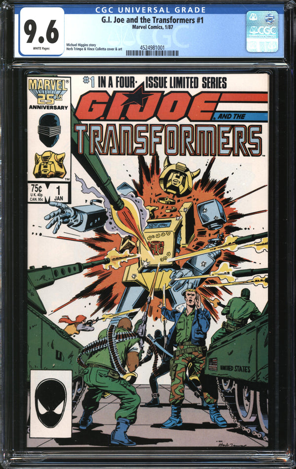 G.I. Joe And The Transformers (1987) #1 CGC 9.6 NM+