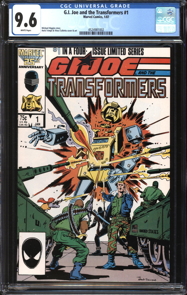 G.I. Joe And The Transformers (1987) #1 CGC 9.6 NM+