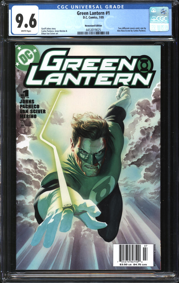 Green Lantern (2005) #1 Newsstand Edition/Alex Ross Cover CGC 9.6 NM+