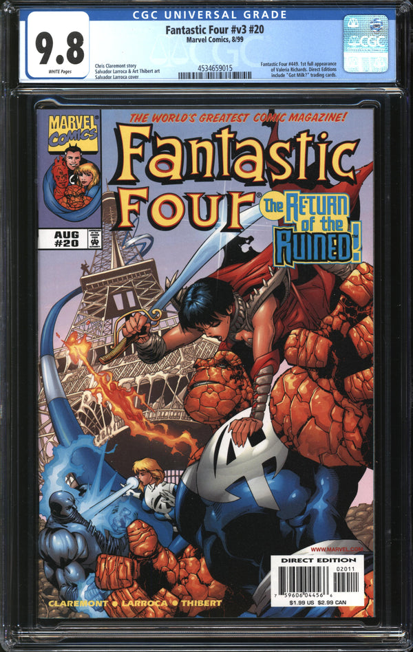 Fantastic Four (1998) #20 CGC 9.8 NM/MT